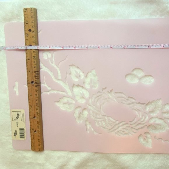 NWT Vintage Bird Nest on Branch Stencil Julie's White House Originals #J… - Picture 3 of 12